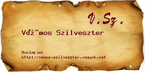 Vámos Szilveszter névjegykártya