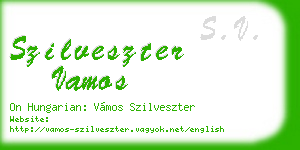 szilveszter vamos business card